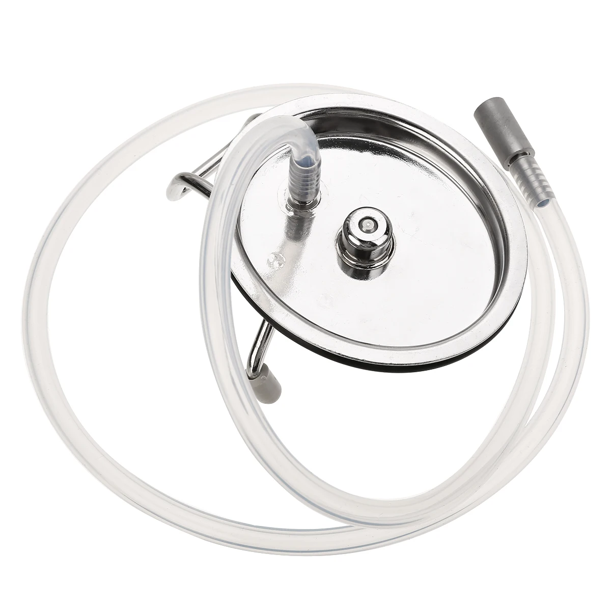 Replacement Stainless Steel Carbonation Keg Lid Home Brew Beer Making Tool With 0.5 Micron Diffusion Stone and Beer Line