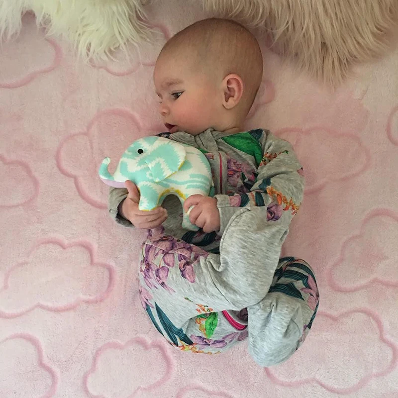Г. Детский брендовый комбинезон с длинными рукавами, мягкая хлопковая одежда для новорожденных Модные Детские пижамы одежда для малышей ppy-306
