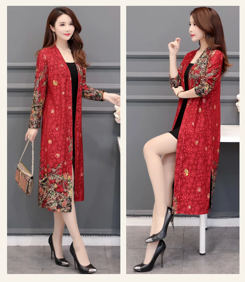 Женский тренчкот на весну и осень новинка 2019 длинные пальто для женщин женская