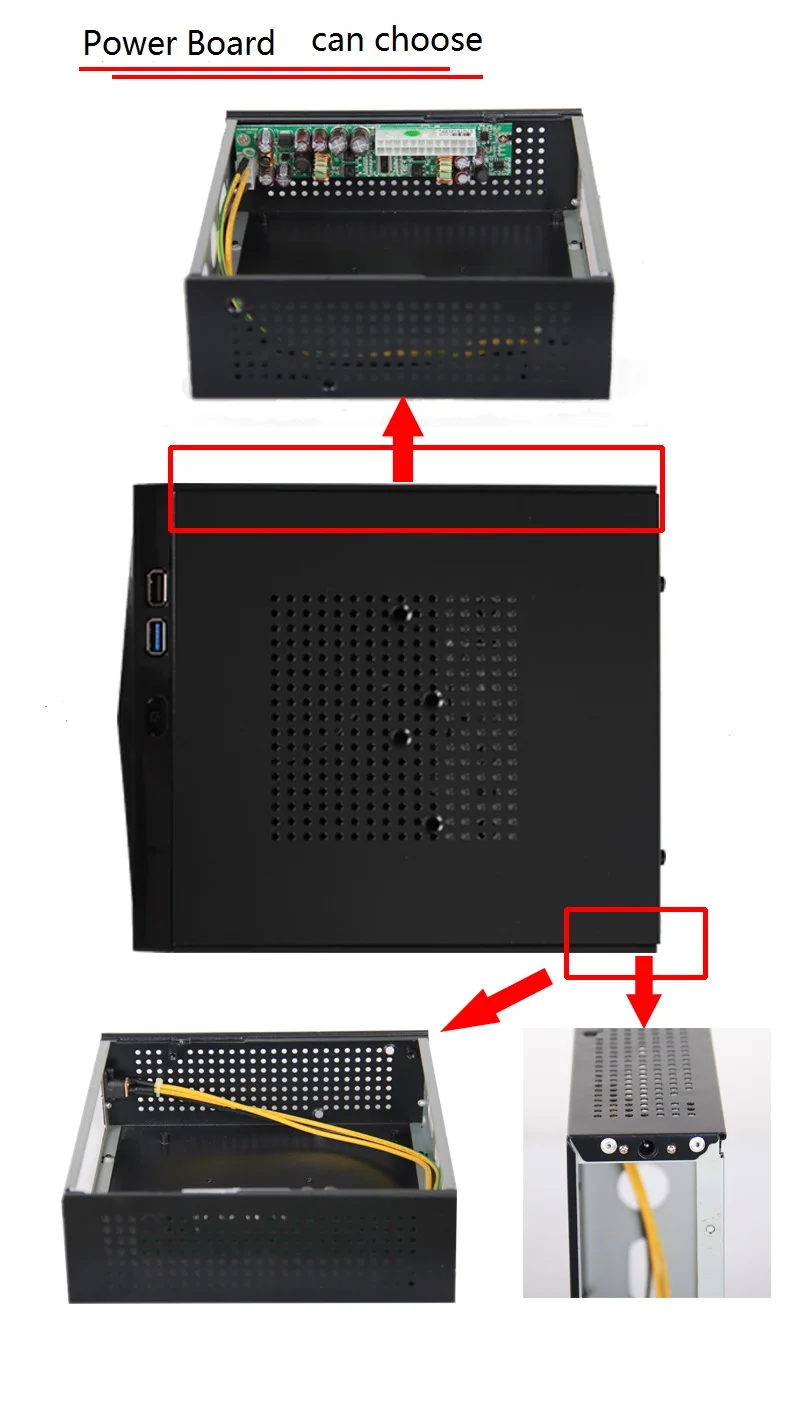 M05 MD03 MD01 компьютерный корпус ITX шасси небольшой мини горизонтальный для htpc маленький компьютерный чехол