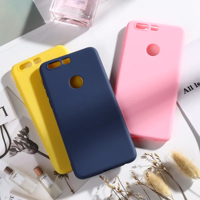 

Huawei Honor 8 Case Cover On for Huawei Honor 8 Case Soft Silicone Candy Color Back Cover For Honor 8 Honor8 5.2'' TPU Cases