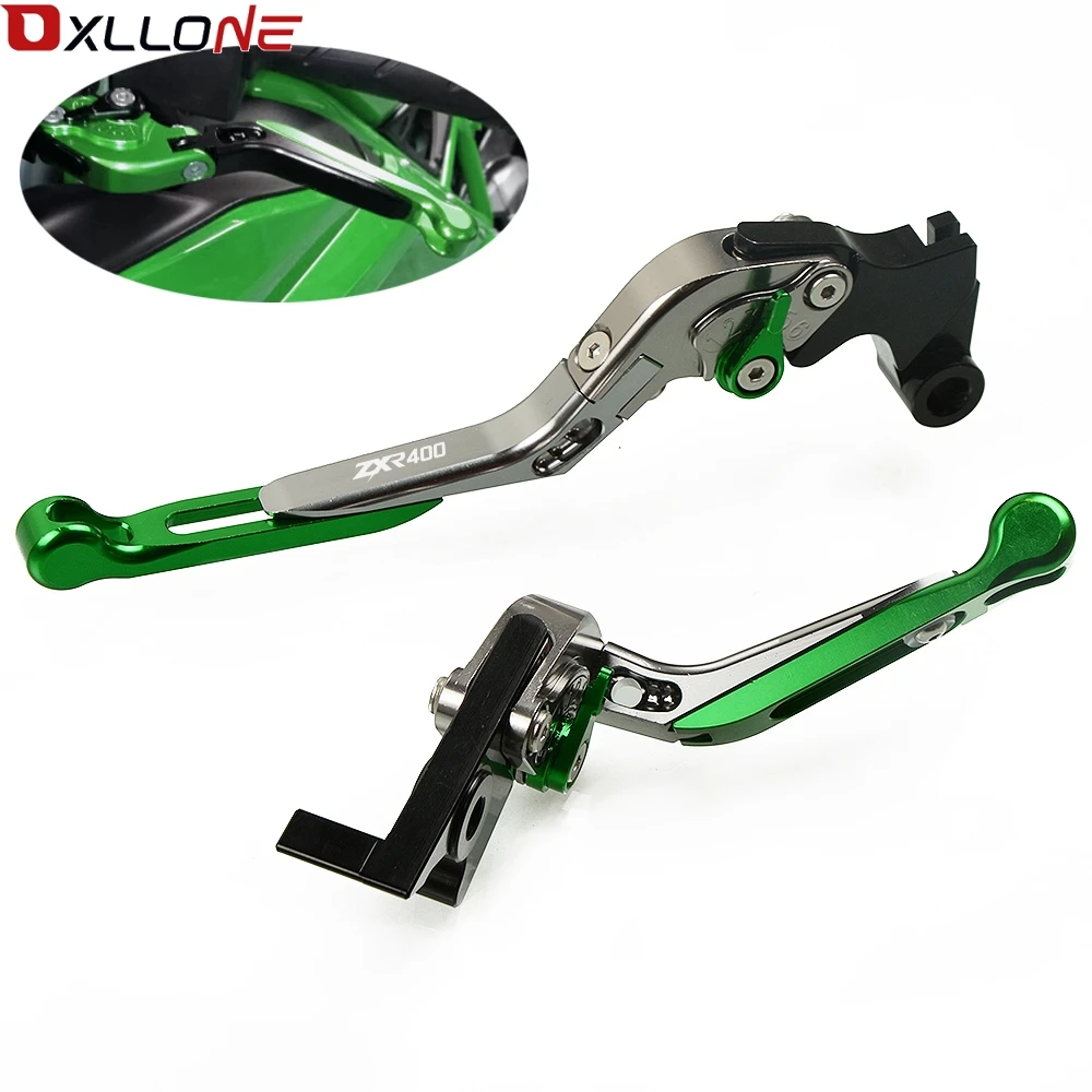 

FOR KAWASAKI ZXR400 ZXR 400 ALL YEARS CNC MOTORCYCLE FOLDING EXTENDABLE BRAKE CLUTCH LEVERS ADJUSTABLE BRAKES CLUTCH LEVERS