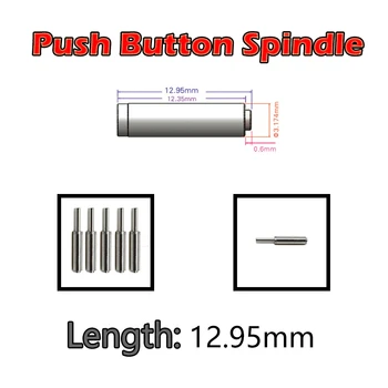 

5PCS 12.95mm Push Button Shaft For Repairment High Speed Handpiece