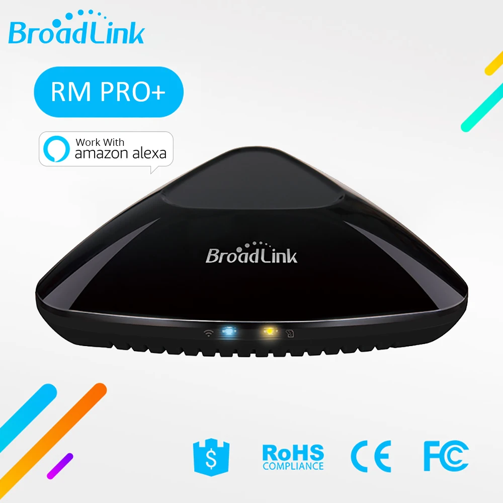 

Original Broadlink RM PRO+ Universal IR/ RF Remote Control Works With Alexa Smartphone APP Controlled For Smart Home Automation