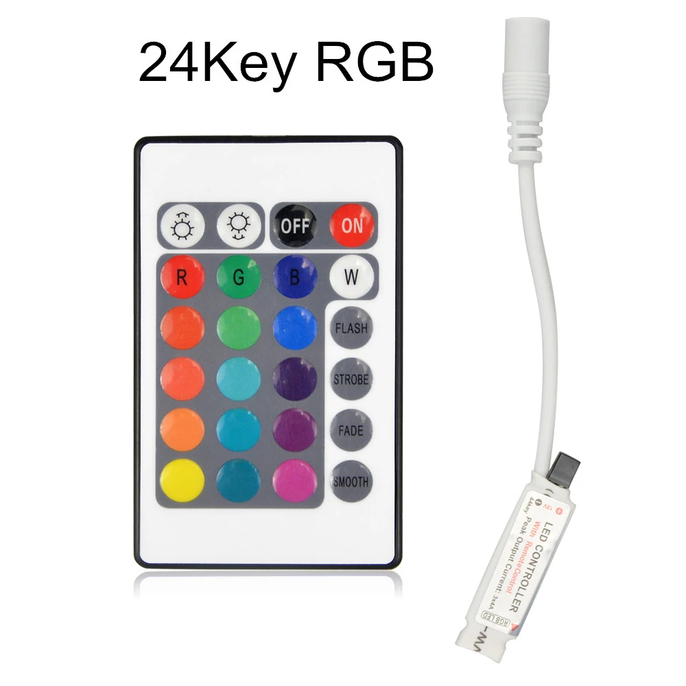 12В 10key 24key 44key RGB ИК пульт дистанционного управления; 2А 3А 5А блок питания адаптер для светодиодной ленты светильник аксессуары SMD 5050 3528