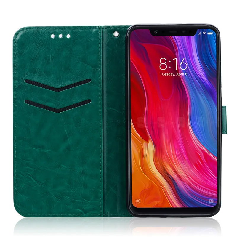 Кожаный чехол для Funda Xiao mi 8 Lite, чехол для Coque Xiaomi mi 8/Xiaomi mi 8 Lite, чехол-Кошелек, Чехол-книжка