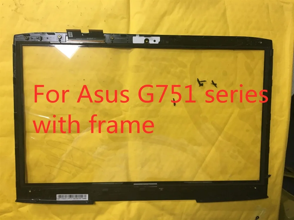 Для Asus G751 серии G751JM-BHI7T25 G751JL-BSI7T28 17," сенсорный экран стеклянная панель с рамкой