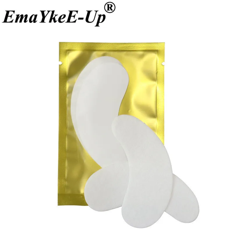 50 PairsPack Gold Women Under Eye Pads Patches Eyelash Extension Eye Lash Paper Stickers Patches Application Make Up Tools      (3)
