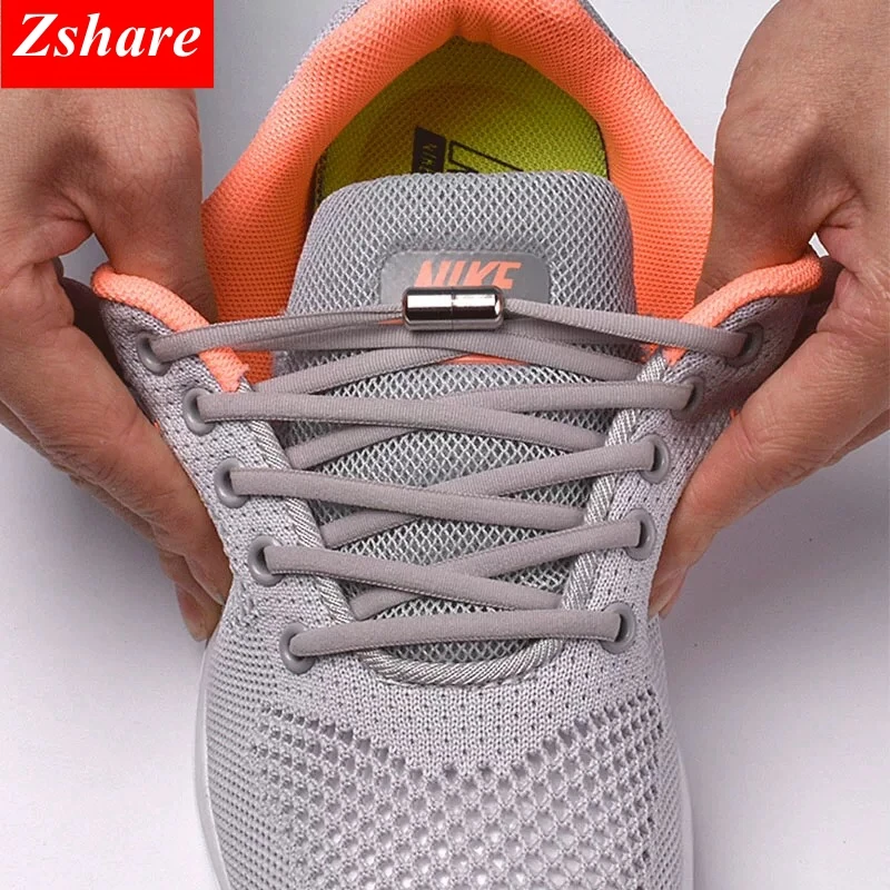 Cordones elásticos zapatos redondos, cordones redondos para zapatillas de niños y adultos, 21 colores disponible, con hebilla de ajuste, 1 par| Cordones de zapatos| - AliExpress