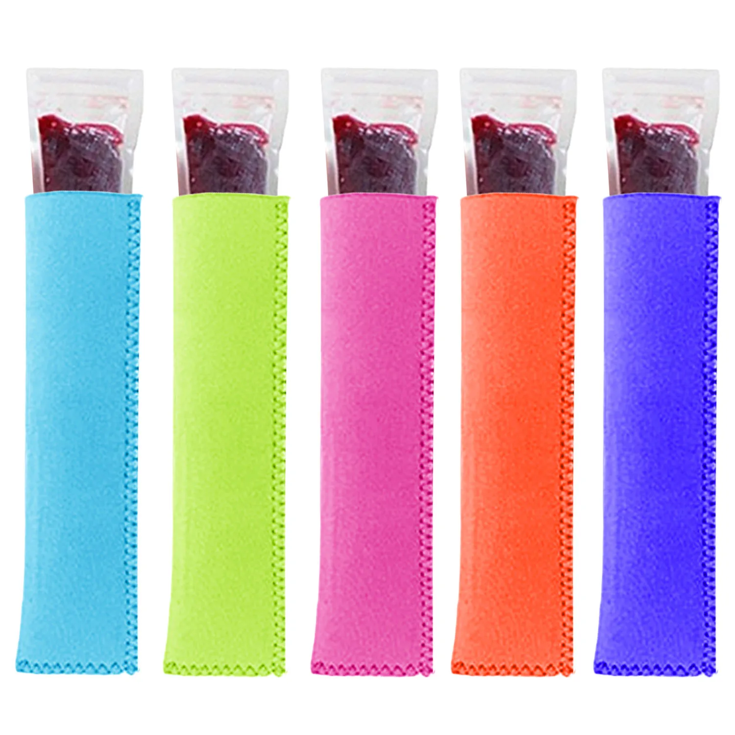 4 Pcs Popsicle Holders For Kids With Carrying Case - Catches Melts, Less Mess For Ice Cream & Frozen Treats - View #8