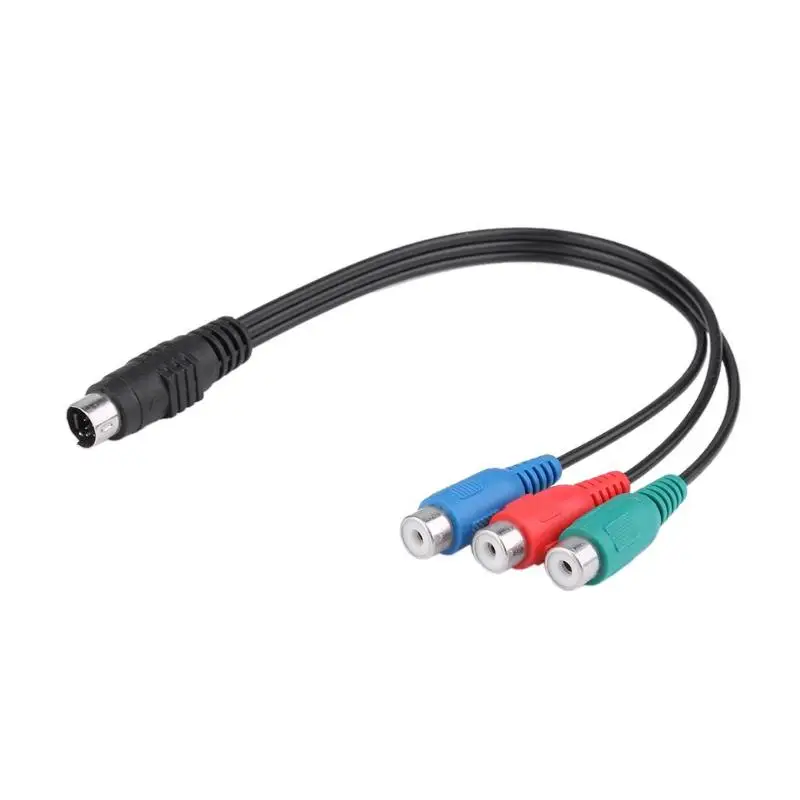 7 Pin S-Video Male to 3 RCA Женский видео AV адаптер кабель для ПК ТВ ноутбука