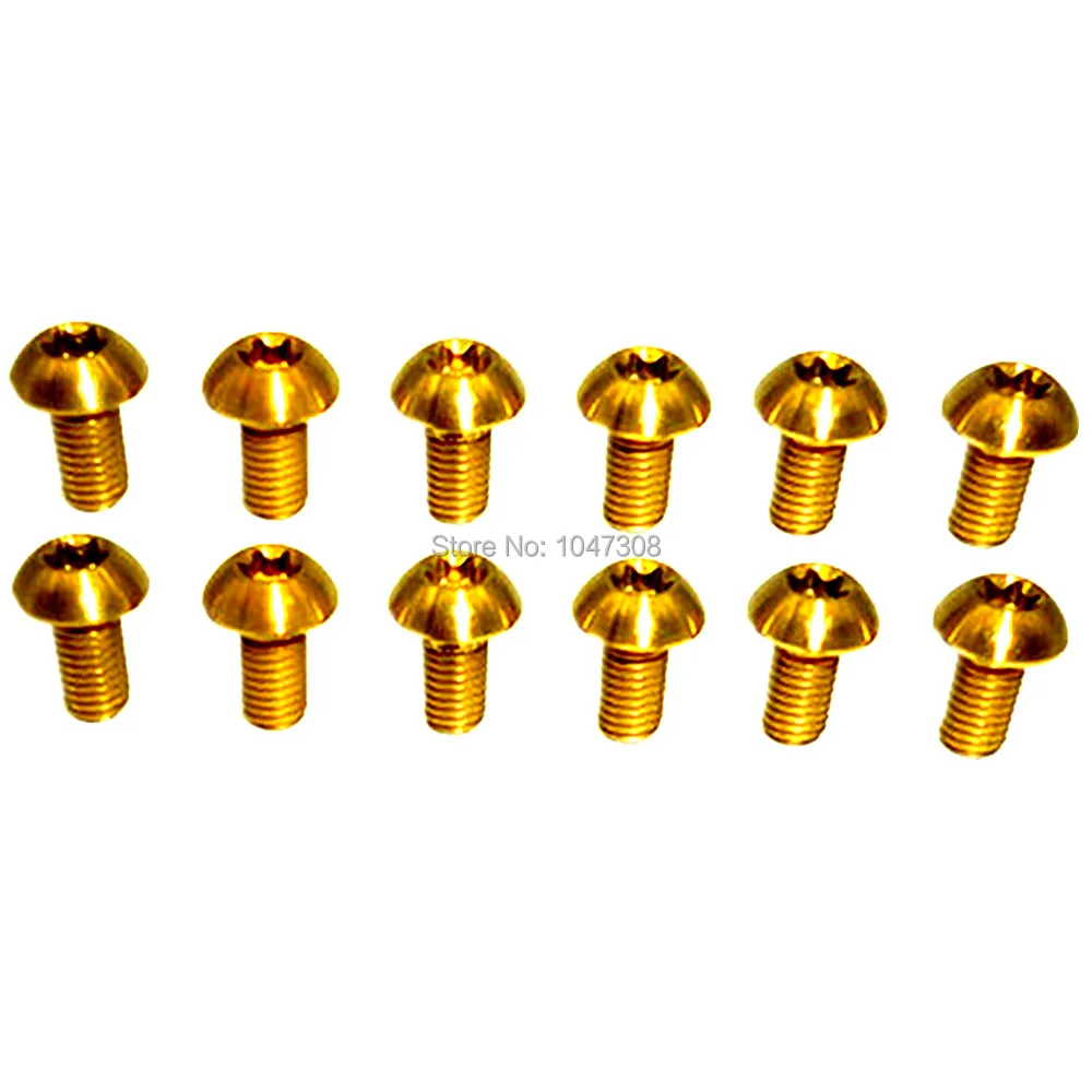 Титановые болты Torx M5x10 винты для велосипедного дискового тормоза ротора T25