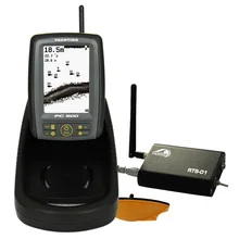 4.5″ FSTN Bait Boat Wireless Fish Finder 4 Level Grayscale 300m RC distance 30m Depth