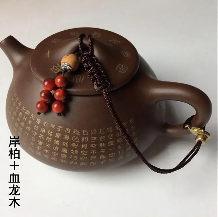 Половник с крышкой, завязанная чайная веревка для церемоний, фиолетовый чайный горшок - Цвет: 11
