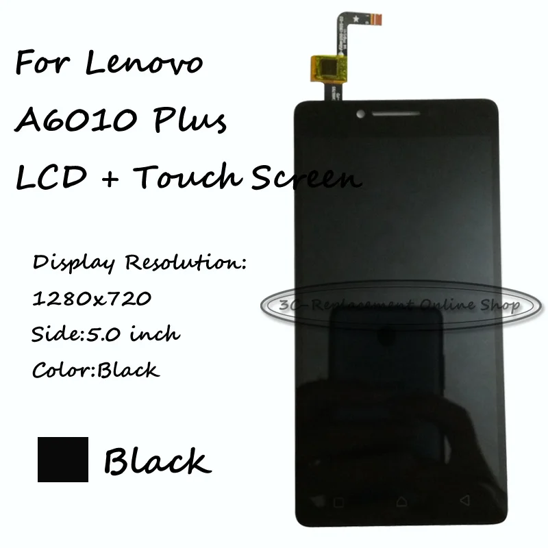 ЖК-дисплей для Lenovo A6010 сенсорная панель дигитайзер в сборе запасные части экран
