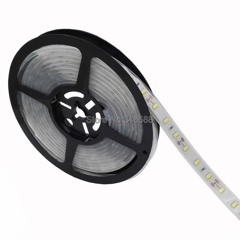 5M DC12V 60LEDM 5630 SMD Nature White 4000-4500K Flexible LED Strip, IP20 Non-waterproof, IP65 EpoxyIP67 Silicone Wateproof 4