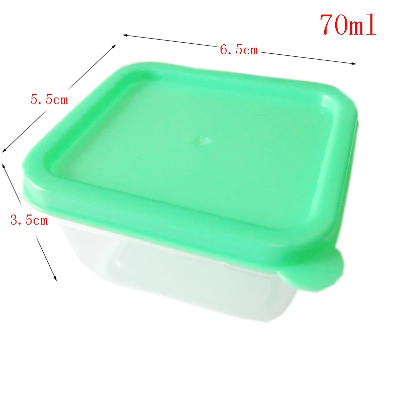

Plastic box 6Pieces/set lunchbox Multi-Color Portion Control Container Kit BPA Free Lids Labeled Bento Box Food Storage Contain