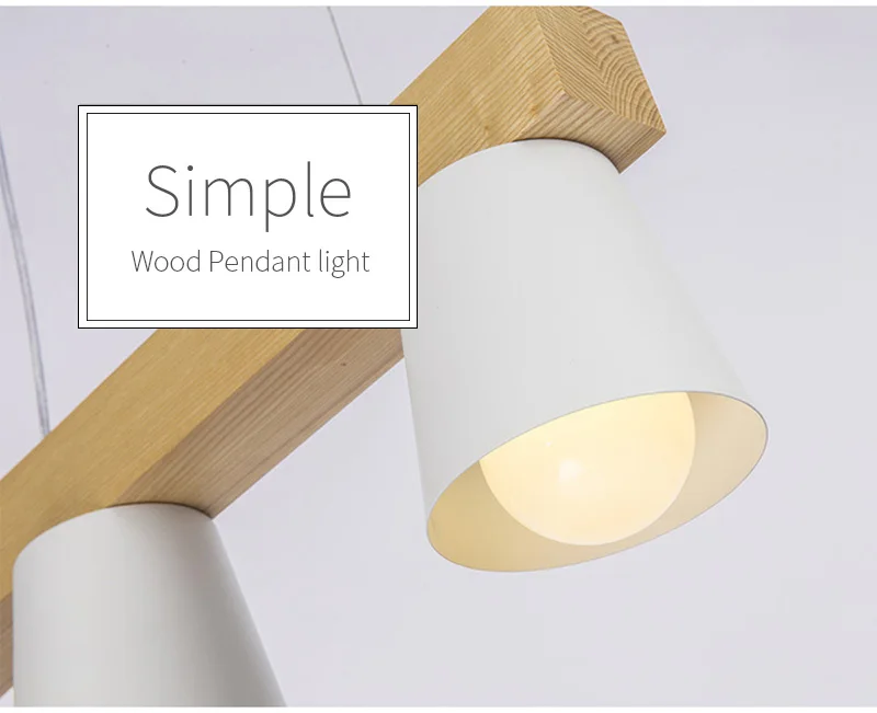 Japan Style Simple Wood Pendant Light Modern Black White Lampshade Wooden Pendant Lights Dining Room Hanging Lamp Kitchen Fixture (10)