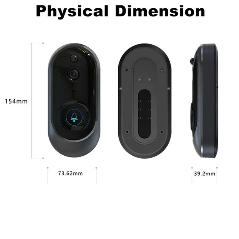 Умный аудио домофон беспроводной wifi дверной звонок HD видео камера датчик движения ночное видение Домашняя безопасность