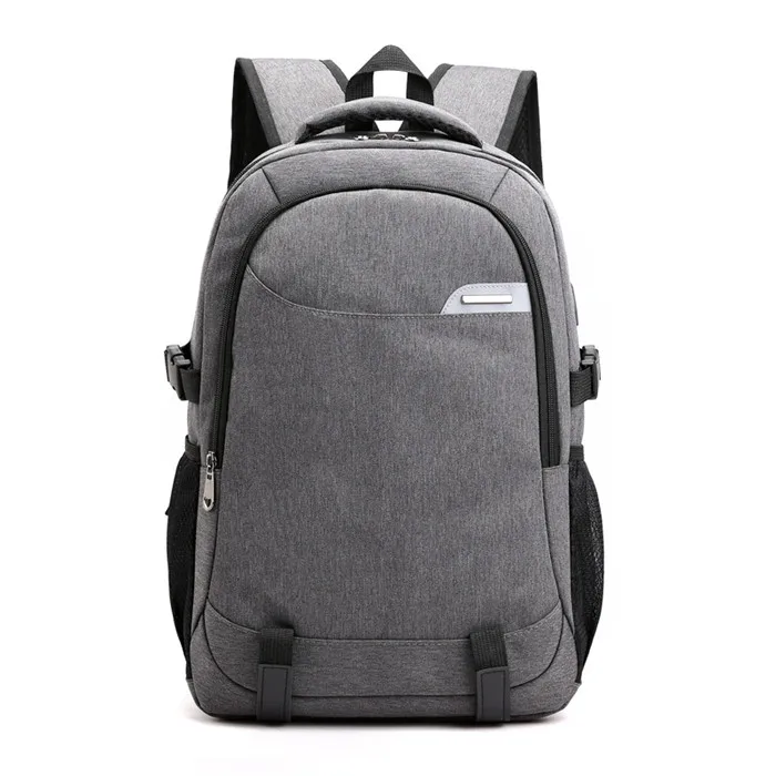 Большие Школьные рюкзаки OKKID для подростков, школьный рюкзак для мальчиков-подростков, большой рюкзак для путешествий с usb зарядкой, рюкзак для ноутбука, Мужская школьная сумка для мальчиков, сумка для книг - Цвет: grey