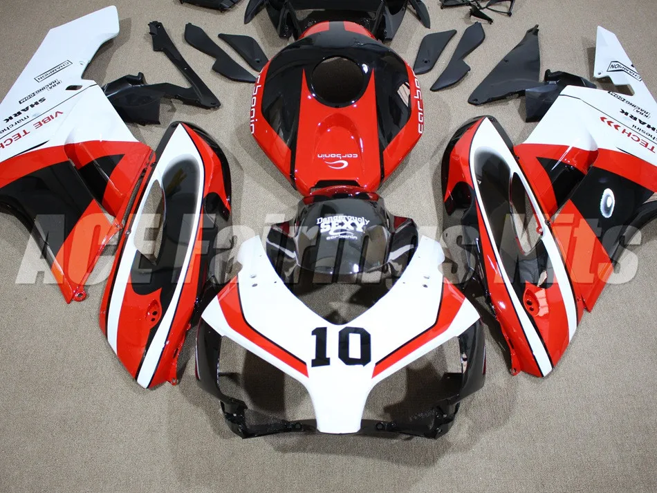 Топ(литья под давлением) ABS Полный комплект обтекателя пригодный для Honda CBR1000RR 04 05 2004 2005 обтекатели комплект Красный Черный Белый Пользовательские