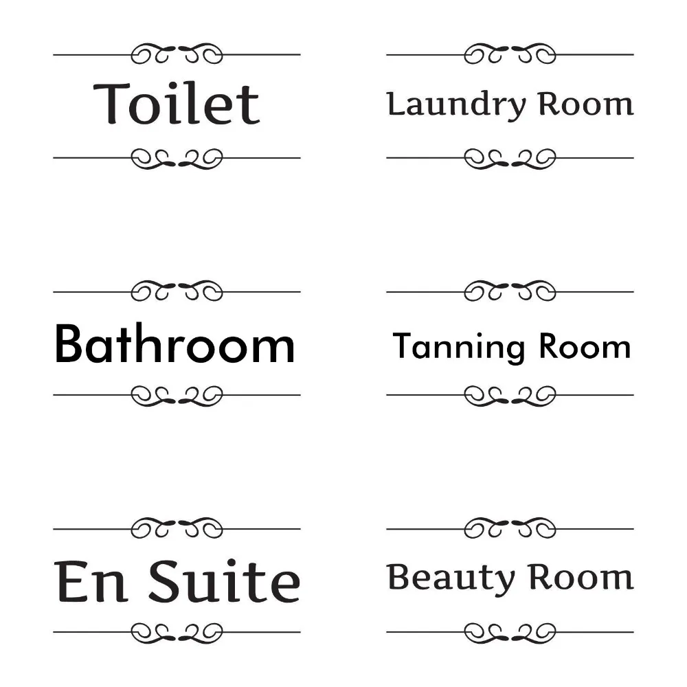 

WXDUUZ DIY Vintage Wall Sticker Bathroom Decor Toilet Door Vinyl Decal Transfer Home Decoration Quote Wall Art Sticker C15