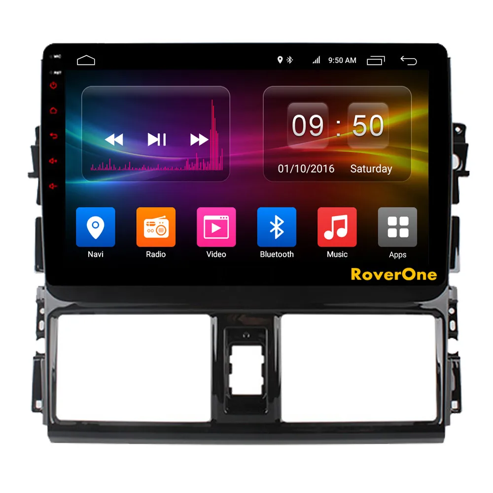 Excellent RoverOne Android 9.0 Octa Core Car Radio GPS For Toyota Vios Yaris L 2013 - 2015 Touchscreen Multimedia Player Stereo Head Unit 5