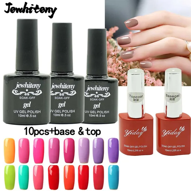 10ml 10pcs Uv Nail Gel Nail Polish Set Kit Base Gel Top Coat Long 10ml 10pcs Uv Nail Gel Nail Polish Set Kit Base Gel Top Coat Long