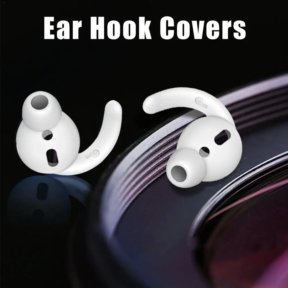 3 Pairs Silicone In-ear Anti-slip Ear Hooks Covers Hook-Shaped Headset Stabilizer 30 Degrees Accessories For AirPods Apple