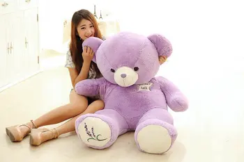 Valentine's Day filling toy large 120cm purple teddy bear plush toy hugging pillow birthday gift w5222 Valentine's Day filling toy large 120cm purple teddy bear plush toy hugging pillow birthday gift w5222
