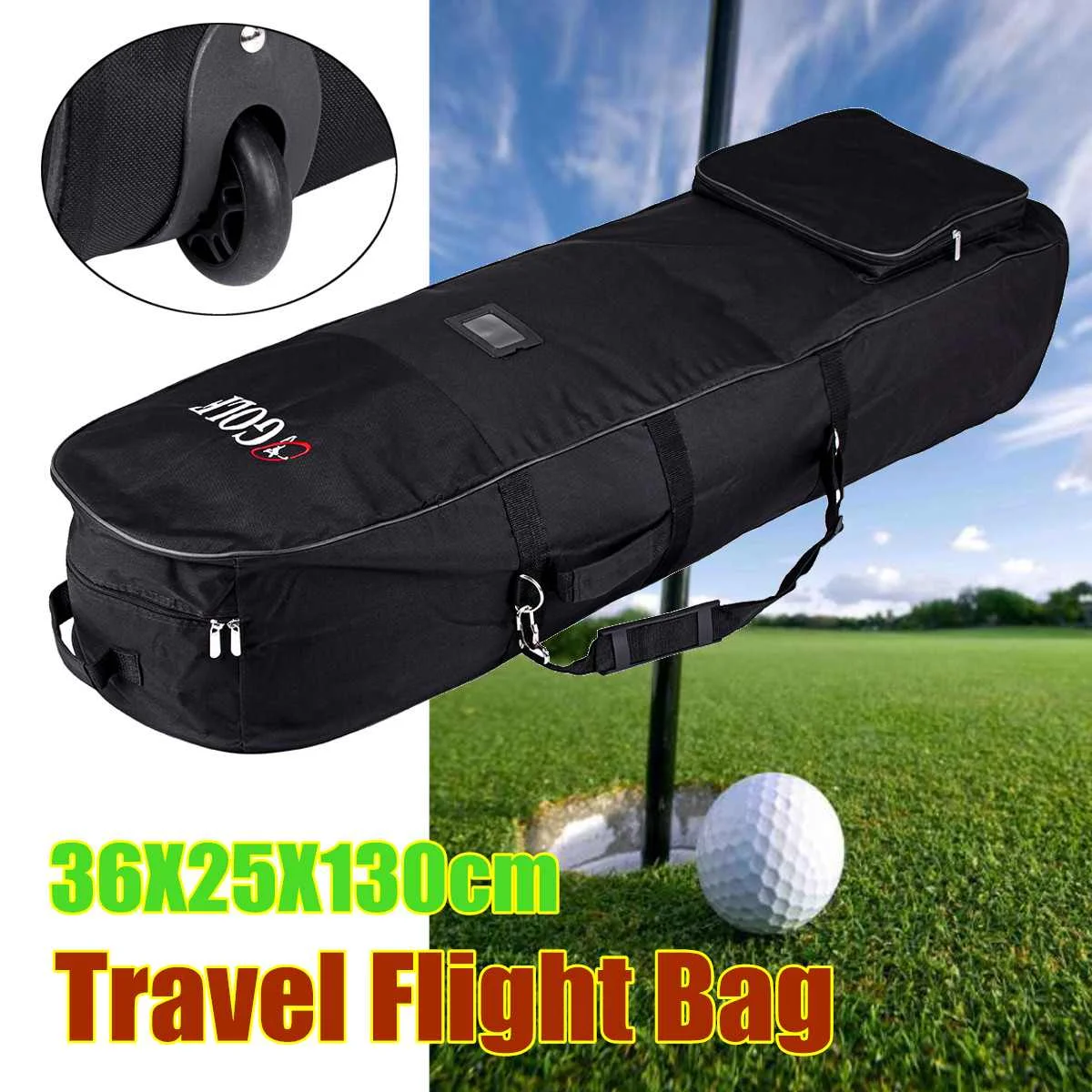 Нейлоновая авиационная сумка для клюшек для гольфа, водонепроницаемая переносная складная сумка для путешествий, чехол с колесами, спортивная сумка, аксессуары для гольфа