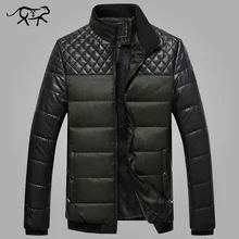 Новое поступление, брендовая зимняя куртка, мужская повседневная куртка со стоячим воротником, Толстая теплая парка, мужские пальто и куртки, модные пальто, M-4XL