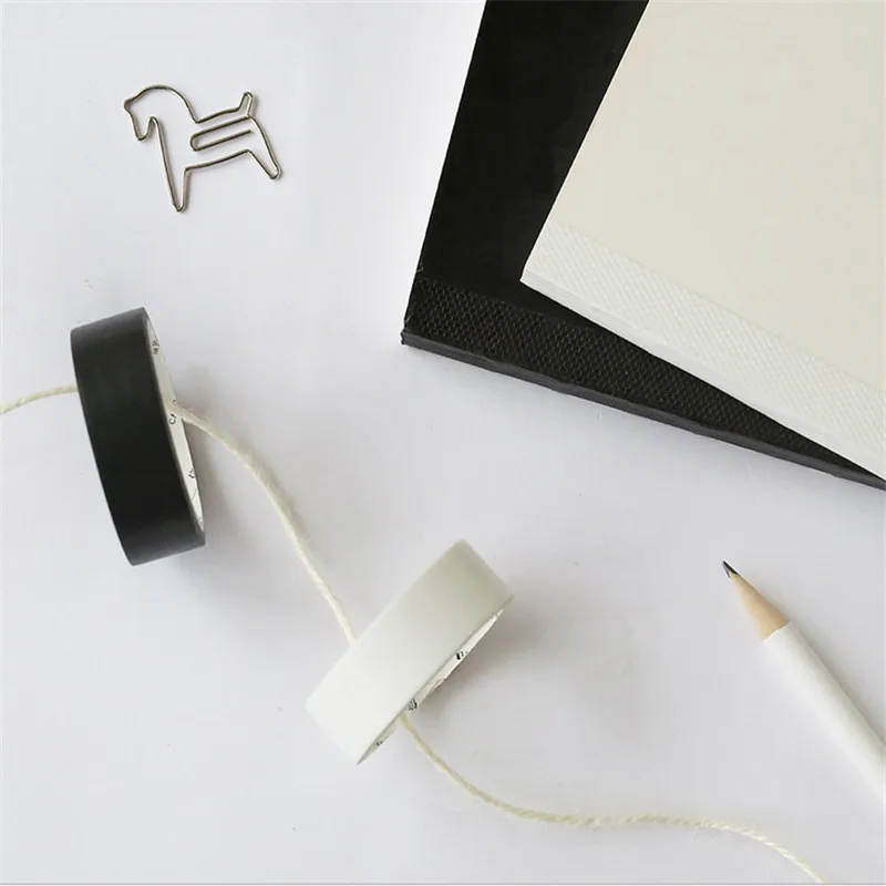 5mm/15mm Solid White Black Basic Decorative Paper Writable Adhesive Washi Masking Tape School Supplies Stationery 3