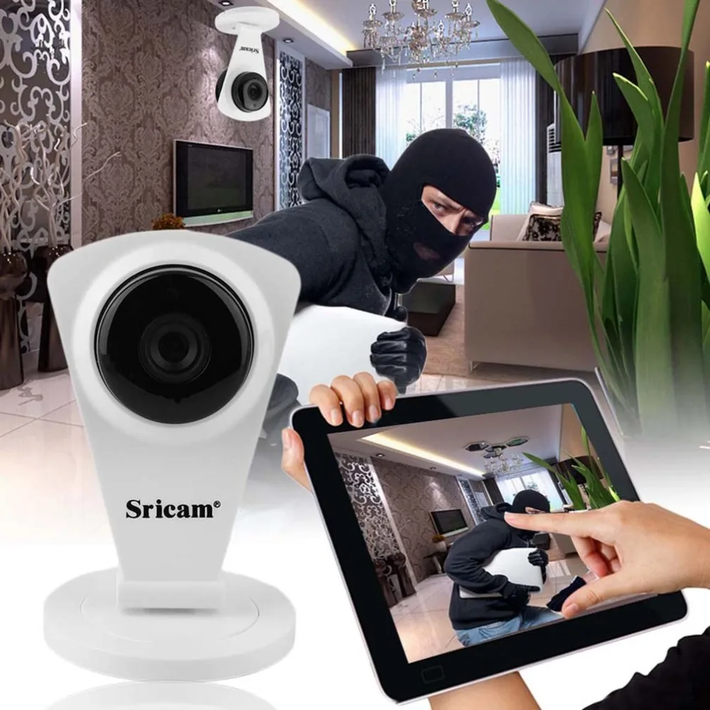 

Sricam SP009C 720P Mini Wireless IP Camera Wireless WIFI Night Vision IR P2P Remote View Home Surveillance CCTV Security Cam P2P
