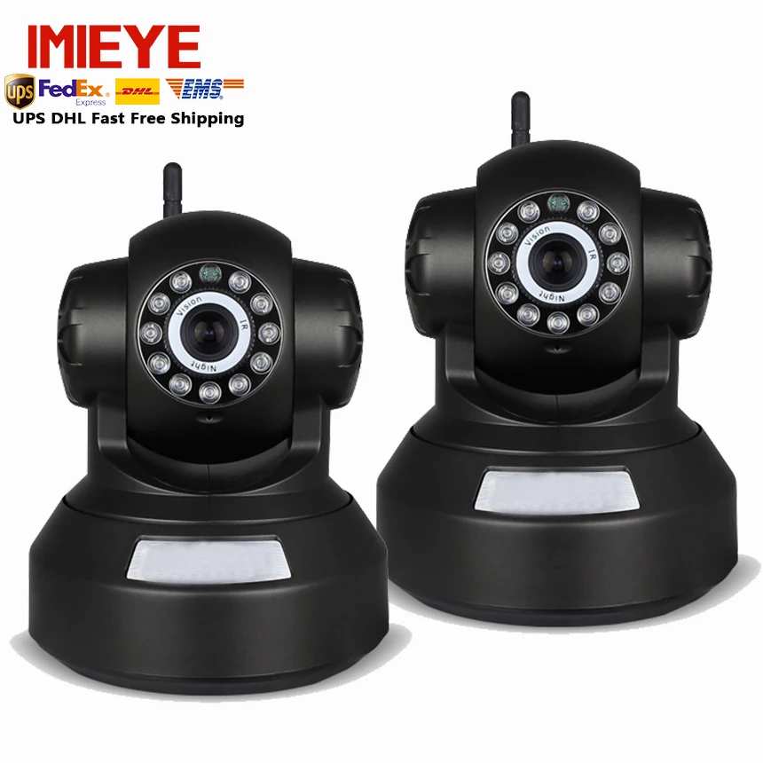 

IMIEYE 2pcs/lot 720P IP Wifi Camera Wireless Surveillance Pan Tilt Zoom CCTV Home Security Mini Cam TF Card Record Alarm Video