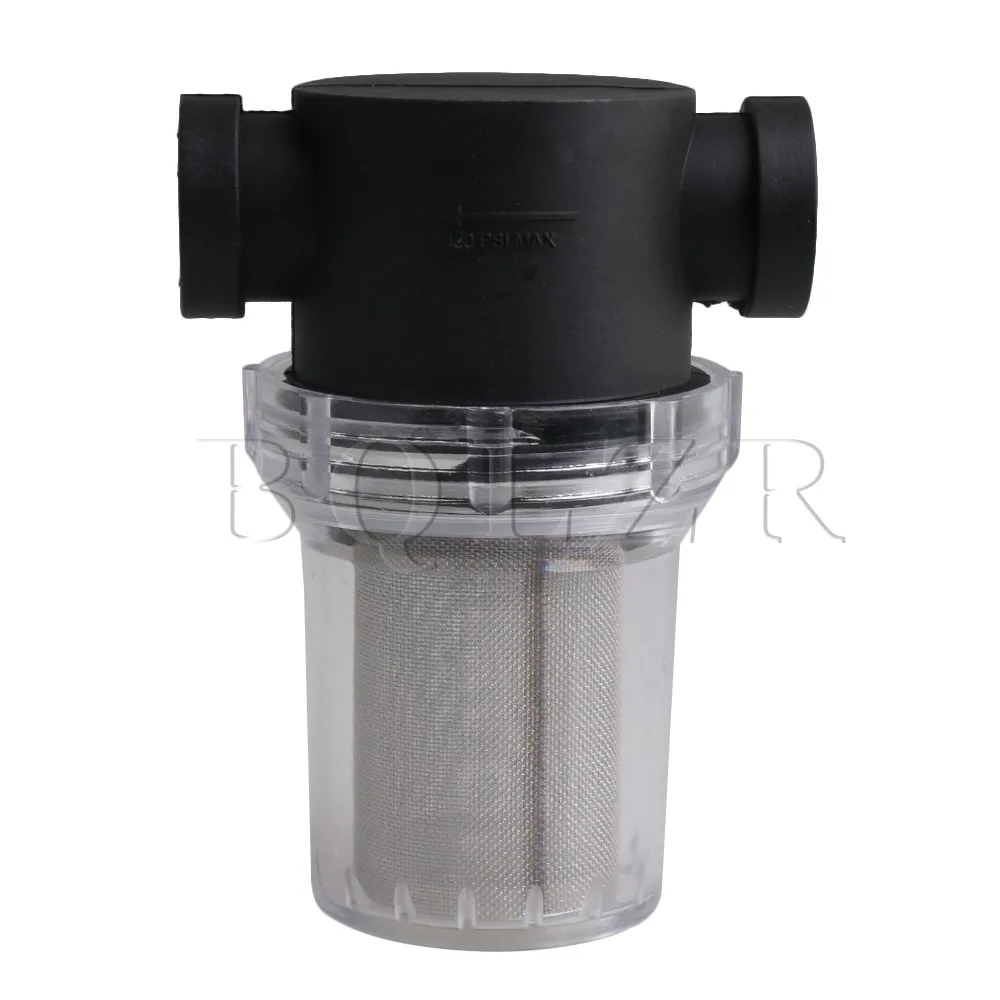 

BQLZR Interface Thread 1/2" BSP Internal Thread Mesh Transparent Design Filter for Agricultural Irrigation