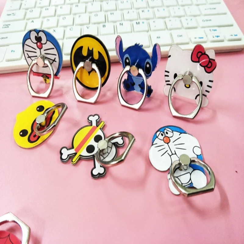 Finger t phone holder car for iphone cute cartoon hello kitty Spiderman ring stand holder for xiaomi samsung s8 s9 airpods Finger t phone holder car for iphone cute cartoon hello kitty Spiderman ring stand holder for xiaomi samsung s8 s9 airpods