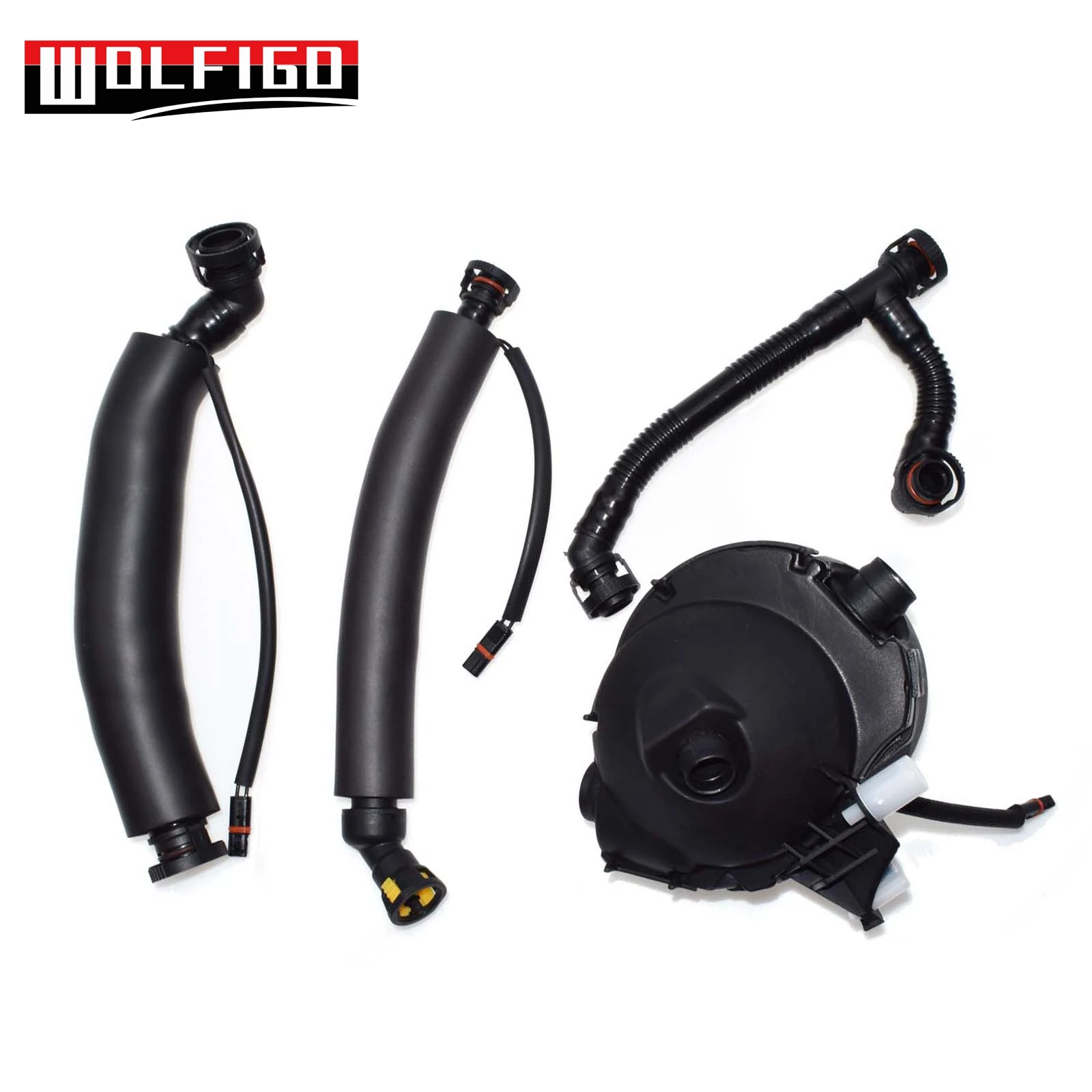 WOLFIGO Fit BMW N52 двигатель картера клапан маслоотделитель комплект 11617559530,11617531423, 11157522931,11157567801, 11617522933