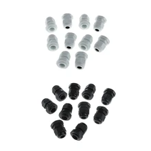 10 шт./1 комплект Черный и БЕЛЫЙ КАБЕЛЬНЫЙ сальник для герметизации провода с PG9 Пластик IP68 Водонепроницаемый Регулируемый 3,5-8 мм соединения с прокладкой