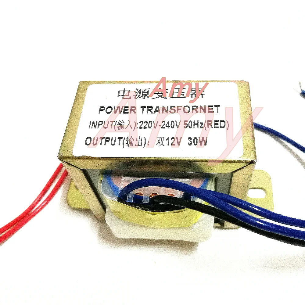 30W dual 12V 30W2*12V power transformer input 220V 50Hz//output 12V