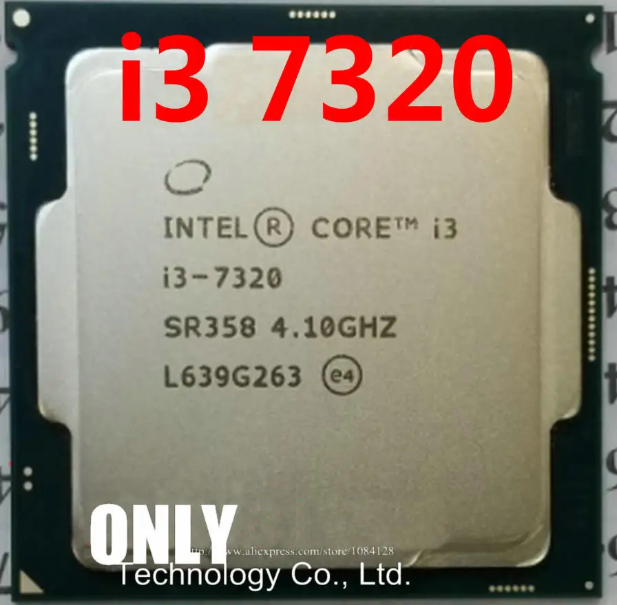 Жнлптнльно quad core I3 7320 Процессор 4,1G 51 Вт 2 ядра 4 нити B0 1151 HD610 DDR4