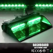 FREE SHIPPING 96W super bright S2 16pcs WHITE LEDFederal Signal warning emergency strobe police flash light intimidator led dash