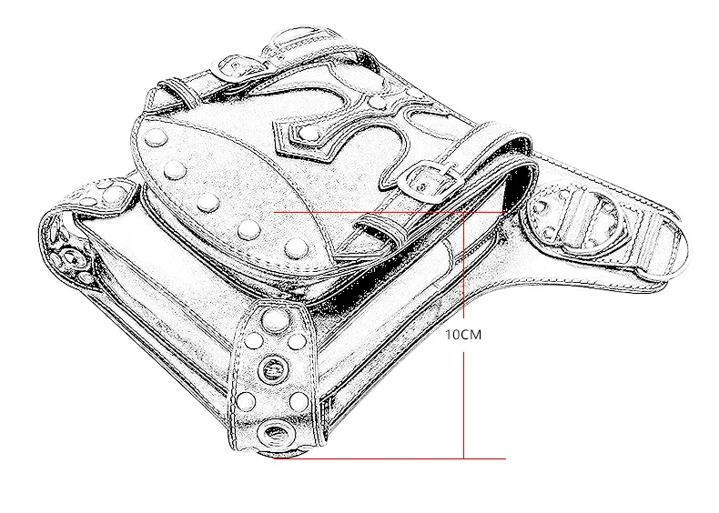Дамская поясная сумка с карманами для верховой езды, сумка-мессенджер в стиле панк, Женская походная поясная сумка, Женская Высококачественная сумка из натуральной кожи для путешествий
