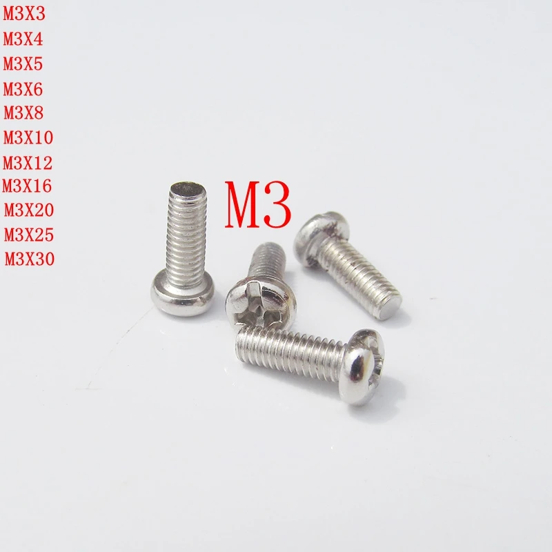 Buy M3 flat head screw panel wall switch screw machine