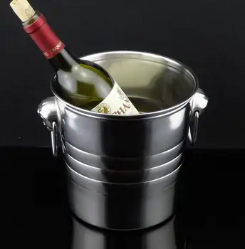 

3L stainless steel ice bucket champagne/wine/beer/ice bucket with tiger head handles come with 1xtong on free gift