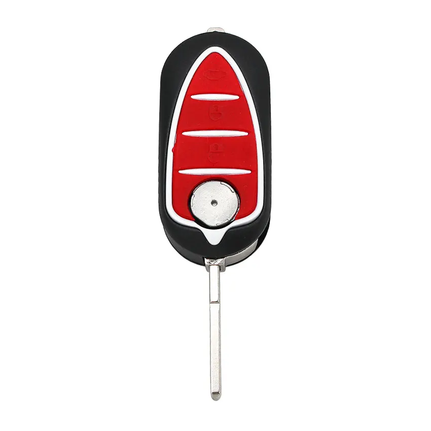 3 кнопки дистанционного ключа складной чехол флип-ключ для автомобиля Корпус для Alfa Romeo Giulietta GTO 159 GTA 147 156 166 GT необработанное лезвие