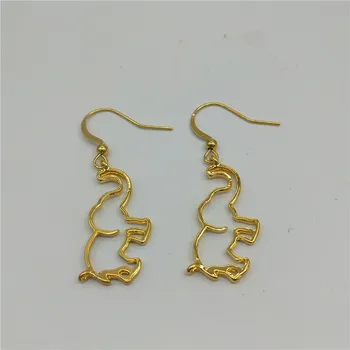 

Hot Trendy Gold Chain Origami Elephant earring For Women Gothic Jewelry Collares De Moda