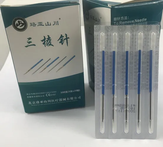 50 шт. shanchuan 1,6*65 мм/2,6*65 мм трехконтурная игла для акупунктурной терапии используется Единая упаковка
