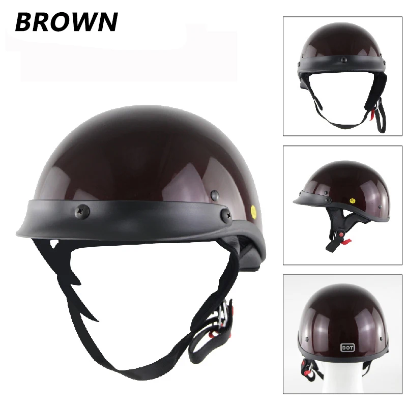 Летний мотоциклетный шлем Casco, скутер, полулицевая емкость, мотоциклетный шлем с черепом, немецкий стиль, мотоциклетный шлем для электромобиля, Байкерский шлем в горошек