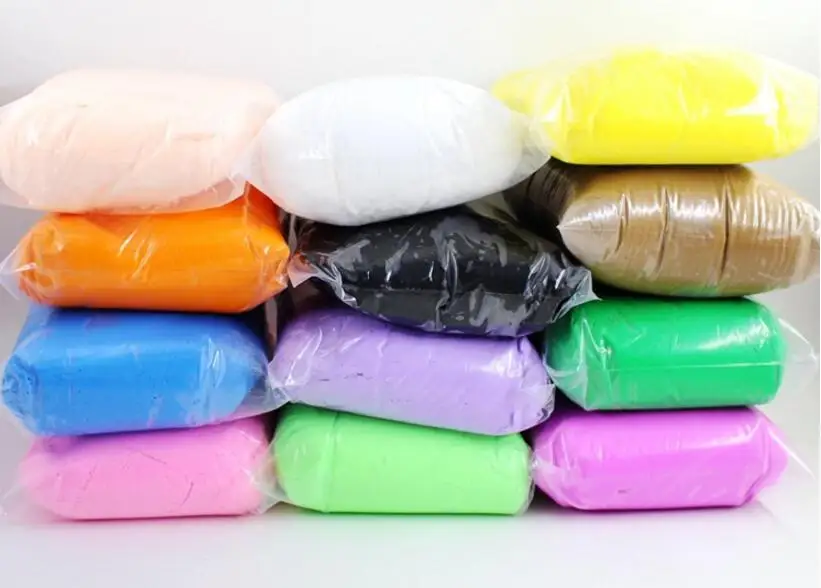 Foteto 500 г/пакет Полимерная глина супер легкая глина слизь мягкий Интеллектуальный Пластилин Обучающие Развивающие игрушки для детей - Цвет: K-3